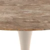 Eettafel Orin Keramiek Bruin Ø90cm - Giga Living
