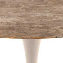 Eettafel Orin Keramiek Bruin Ø90cm - Giga Living