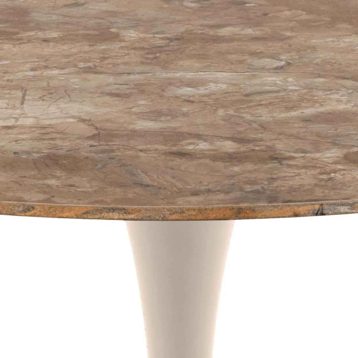 Eettafel Orin Keramiek Bruin Ø90cm - Giga Living