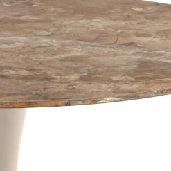 Eettafel Orin Keramiek Bruin Ø90cm - Giga Living