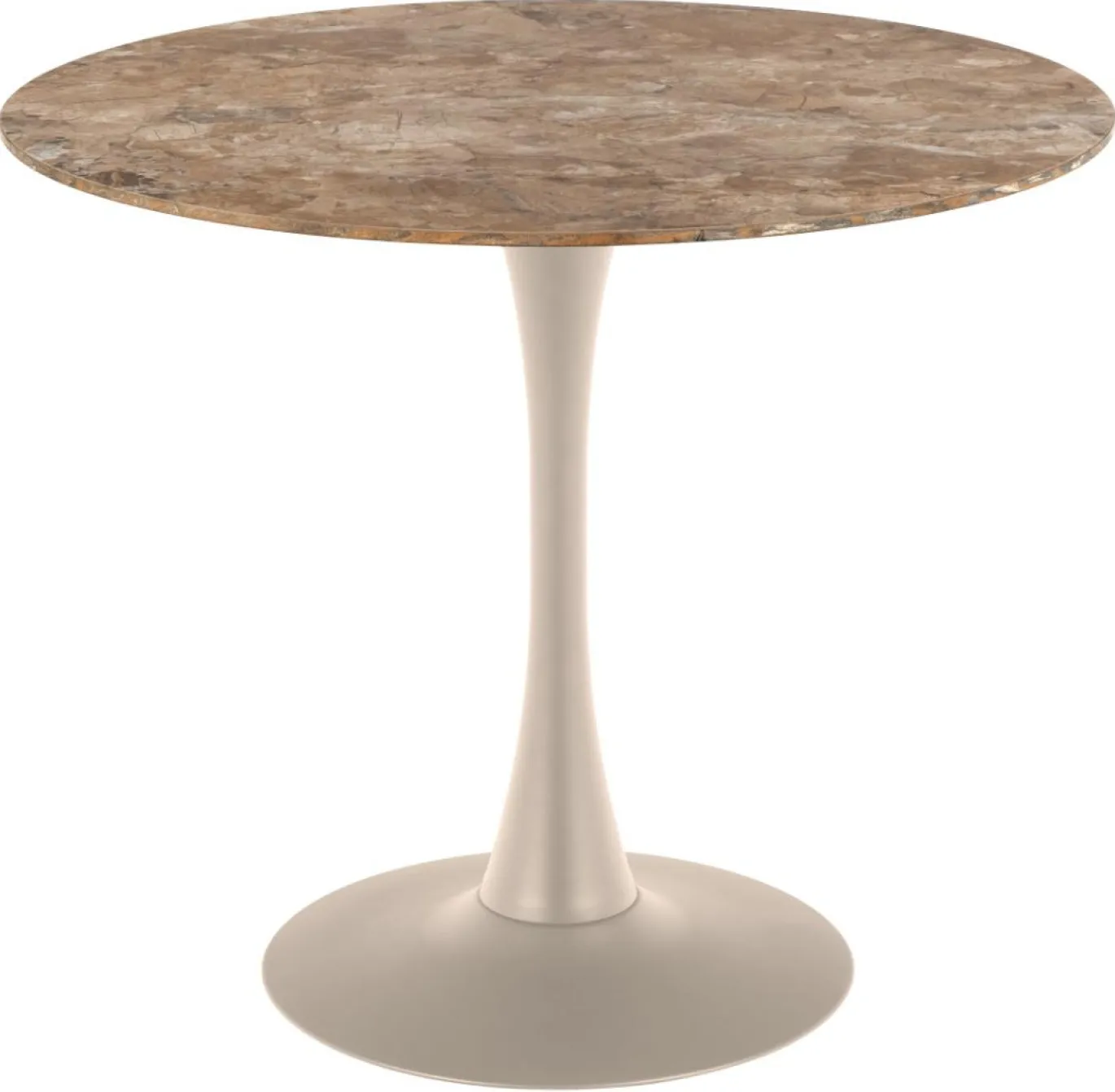 Eettafel Orin Keramiek Bruin Ø90cm - Giga Living