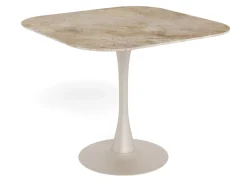 Eettafel Orin Keramiek Bruin 90cm - Giga Living