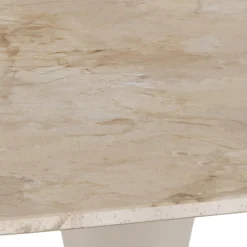 Eettafel Orin Keramiek Bruin 90cm - Giga Living