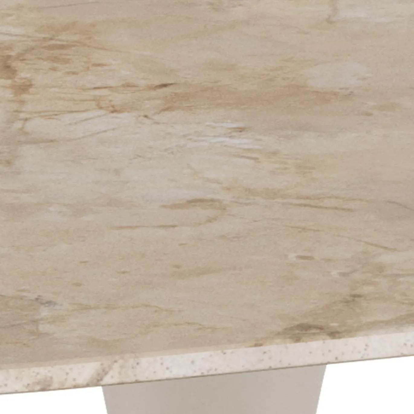 Eettafel Orin Keramiek Bruin 90cm - Giga Living