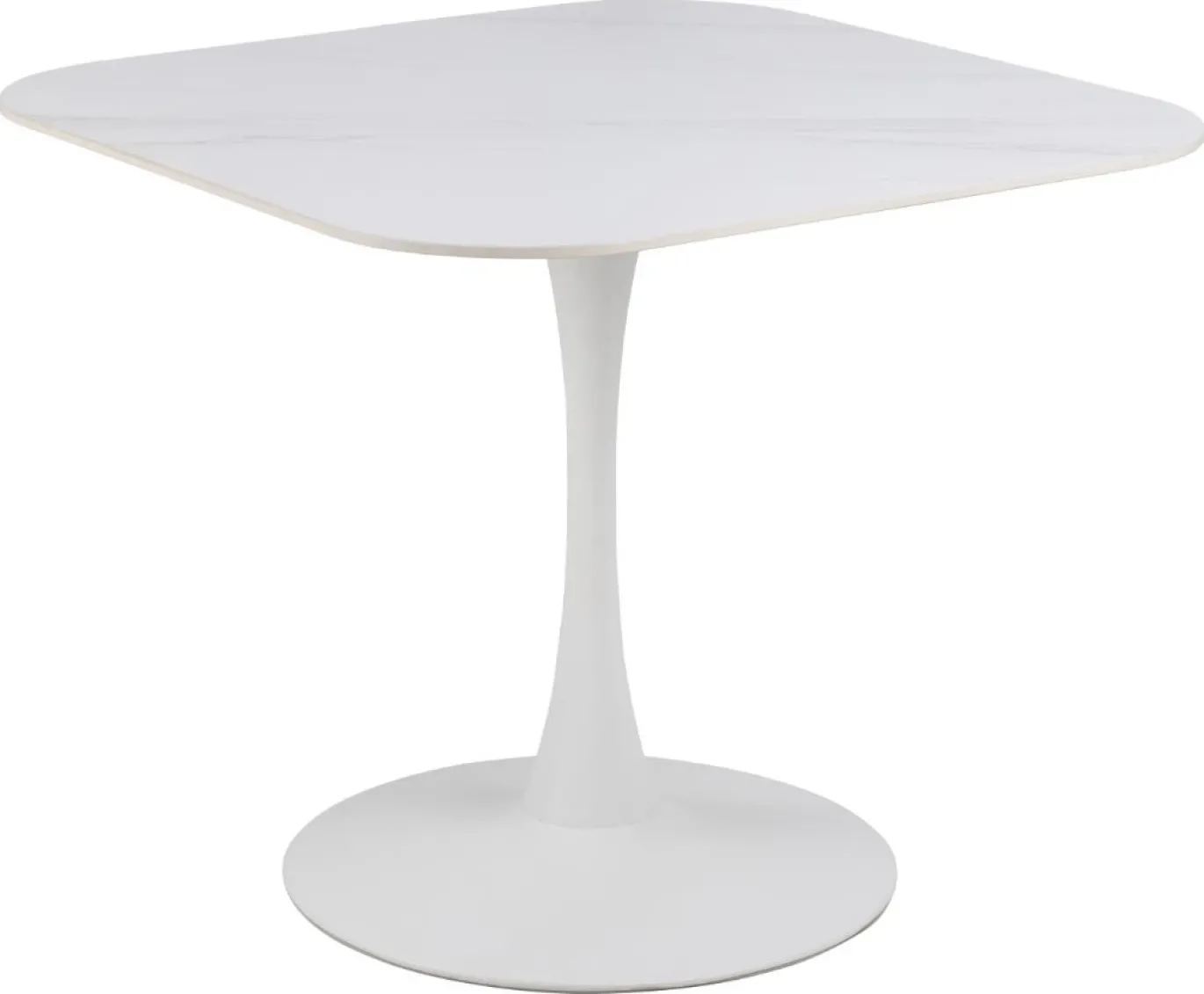 Eettafel Orin Keramiek Wit 90cm - Giga Living
