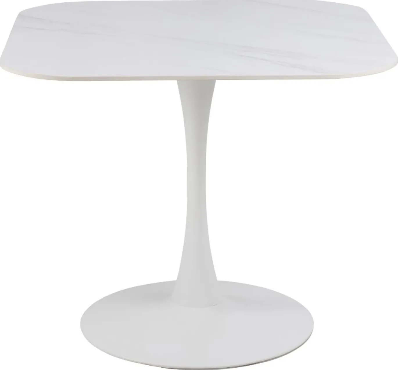 Eettafel Orin Keramiek Wit 90cm - Giga Living