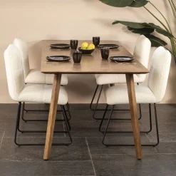 Eettafel Oslo Mangohout Naturel 200cm - Giga Meubel