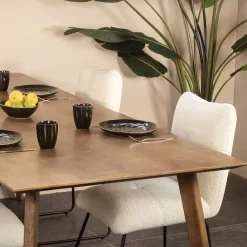 Eettafel Oslo Mangohout Naturel 200cm - Giga Meubel