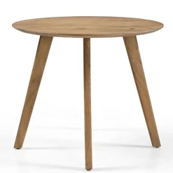 Eettafel Oslo Mangohout Rond 90cm - Giga Meubel