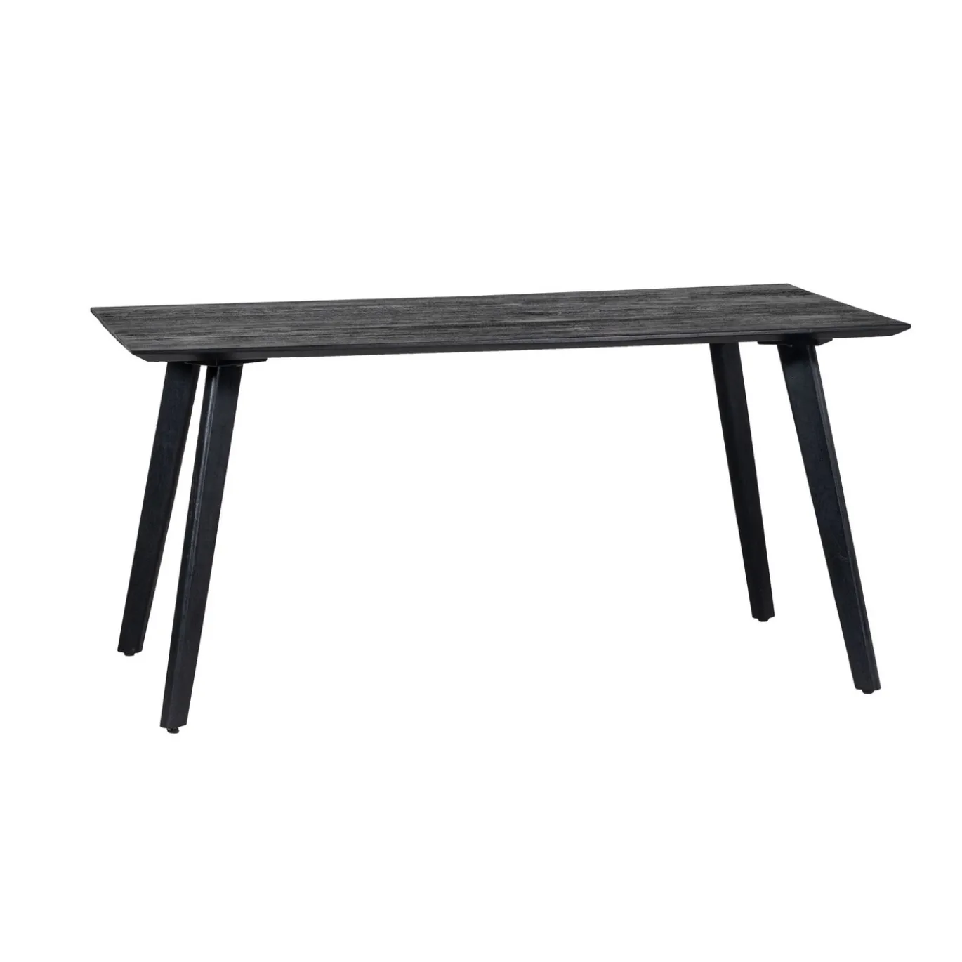 Eettafel Oslo Mangohout Zwart 160cm - Giga Meubel