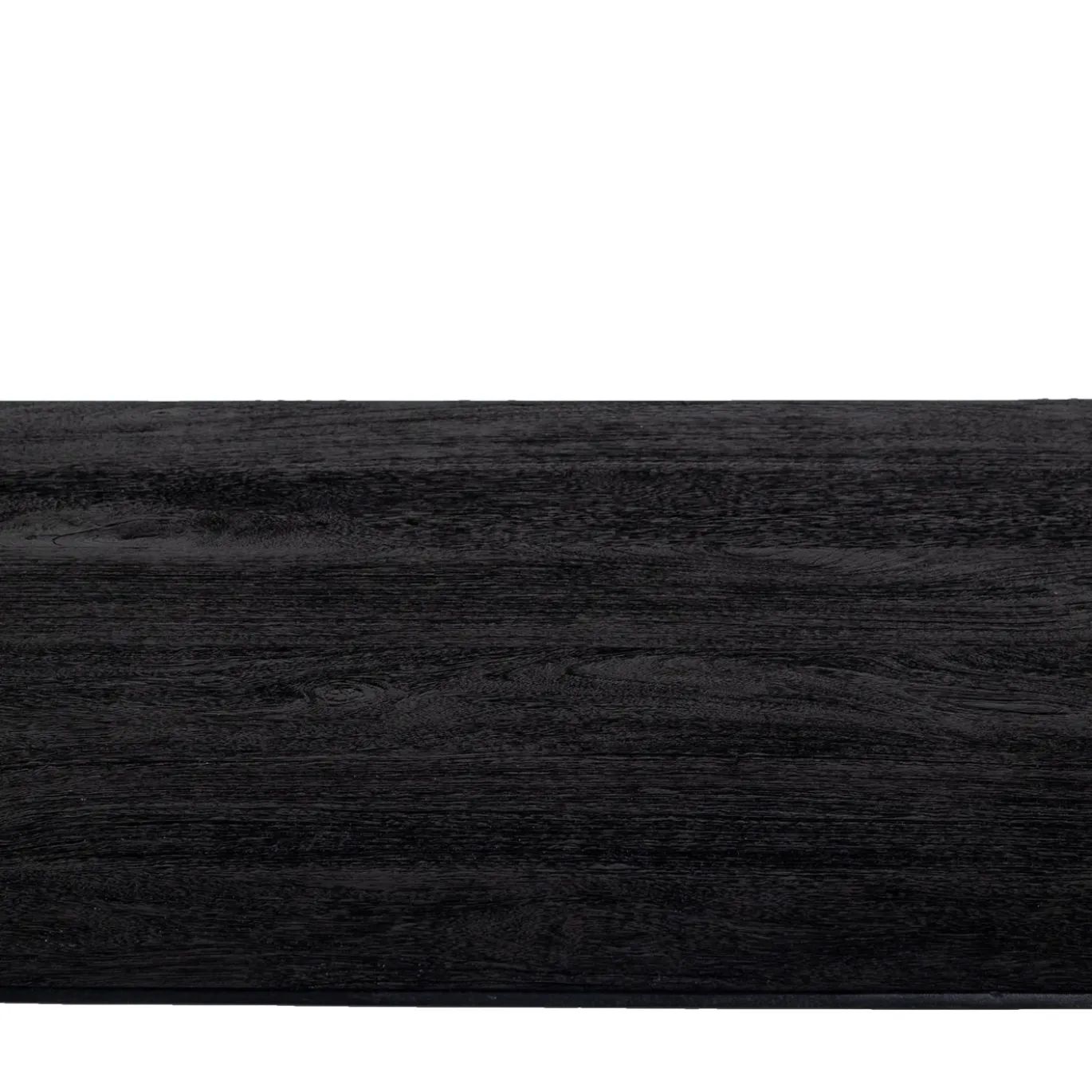 Eettafel Oslo Mangohout Zwart 160cm - Giga Meubel
