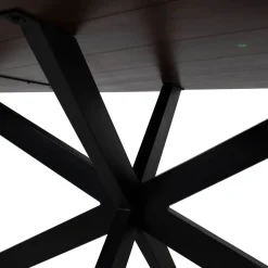 Eettafel Owen Kiezel Bruin Matrix-poot 200cm - Giga Meubel