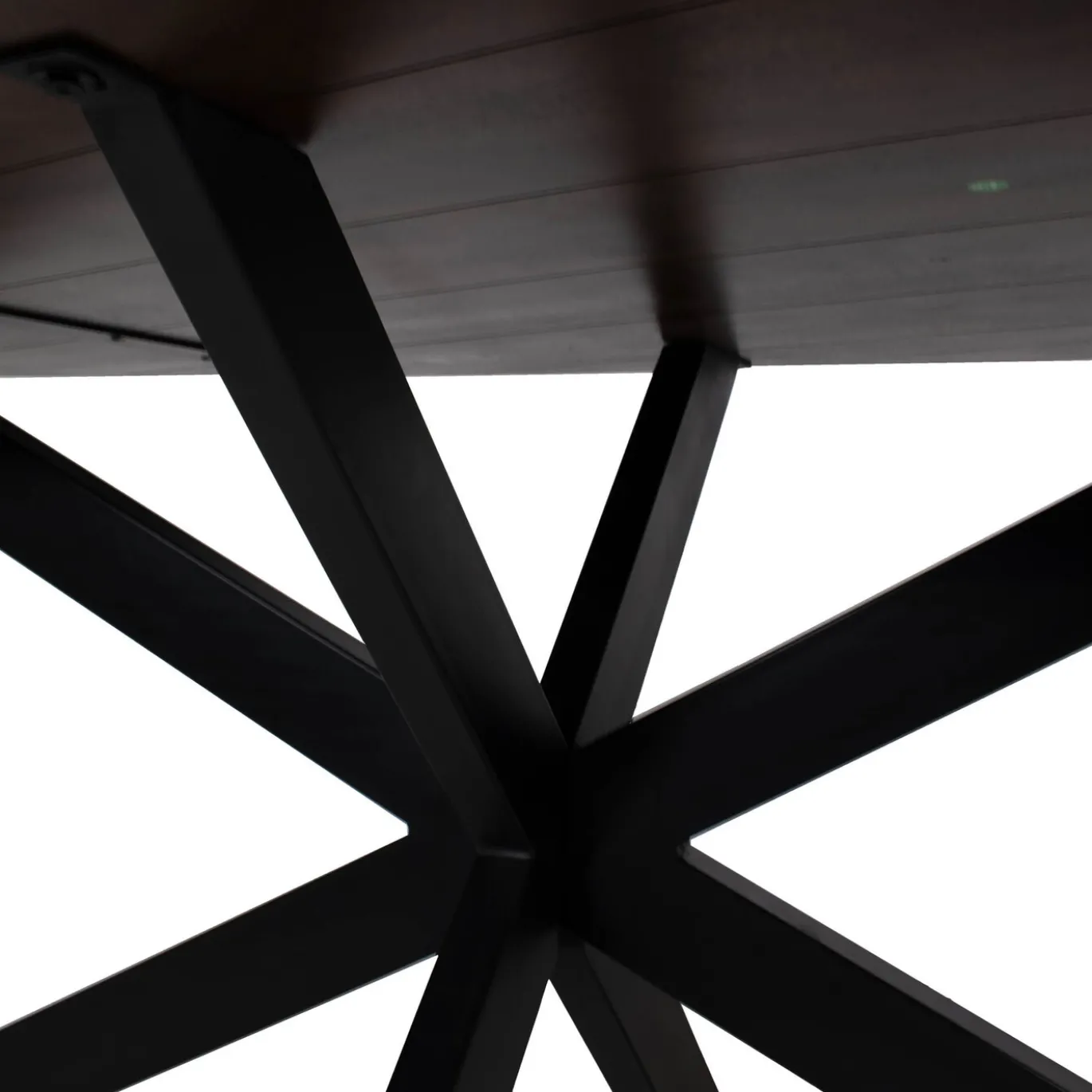 Eettafel Owen Kiezel Bruin Matrix-poot 200cm - Giga Meubel