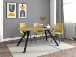 Eettafel Paola 160x90 Naturel - Giga Meubel