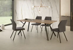 Eettafel Paola 160x90 Walnoot Sabi - Giga Meubel
