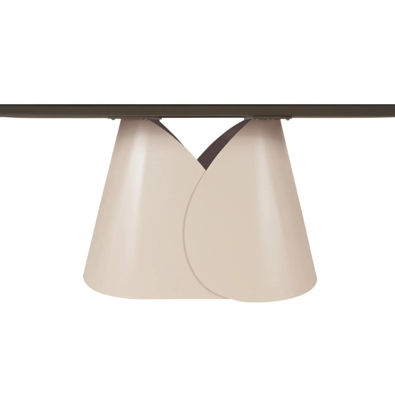 Eettafel Quinn Travertinlook Deens Ovaal 250cm - Giga Meubel