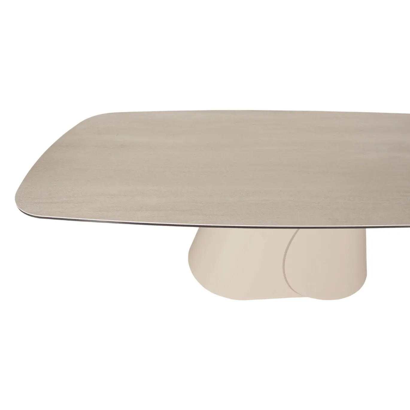 Eettafel Quinn Travertinlook Deens Ovaal 250cm - Giga Meubel