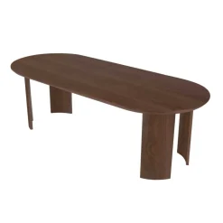 Eettafel Reno Walnoot Ovaal 240cm - Giga Meubel