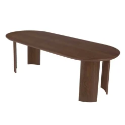 Eettafel Reno Walnoot Ovaal 240cm - Giga Meubel