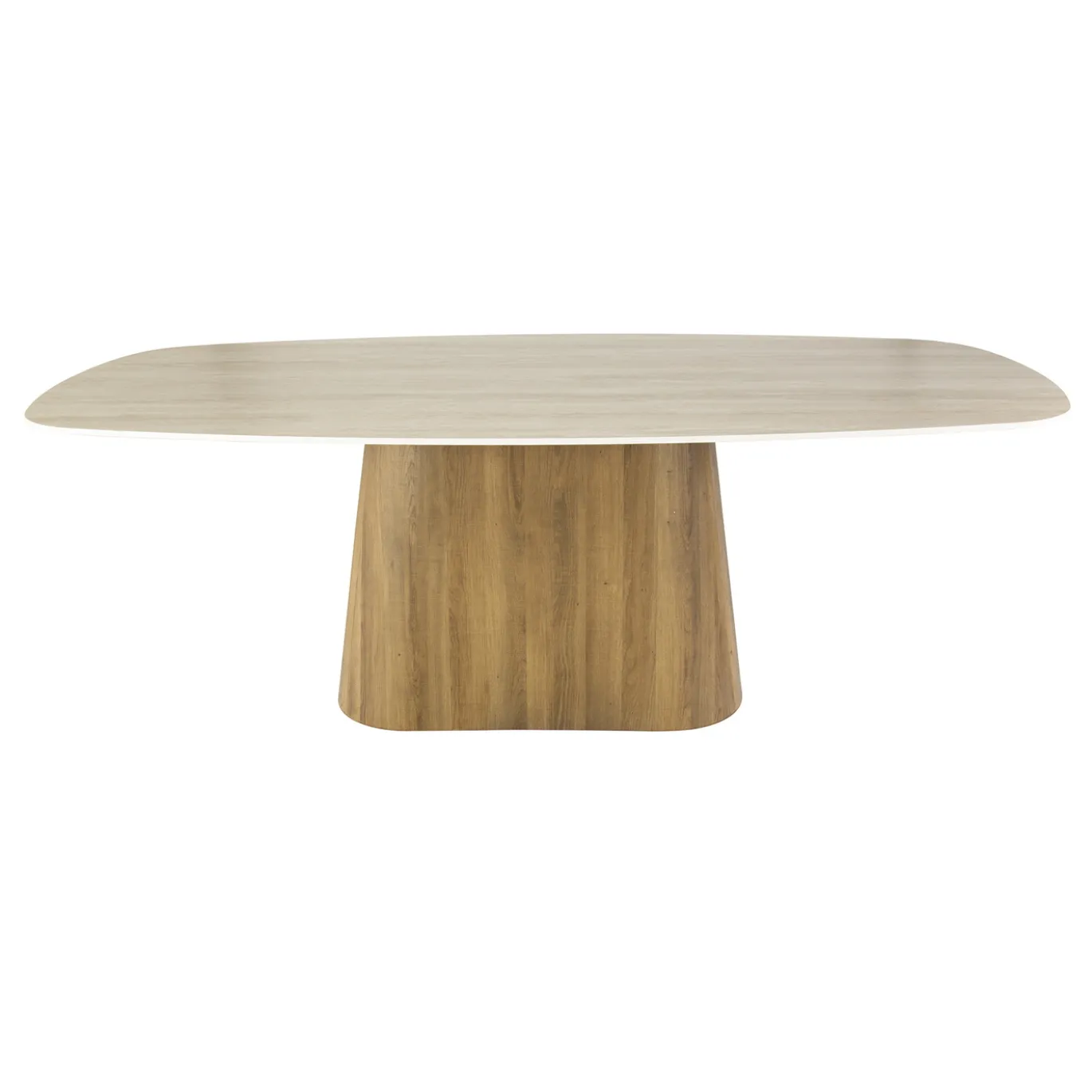 Eettafel Romano Centro Deens Ovaal 215cm 3d Keramiek Travertin - Giga Meubel