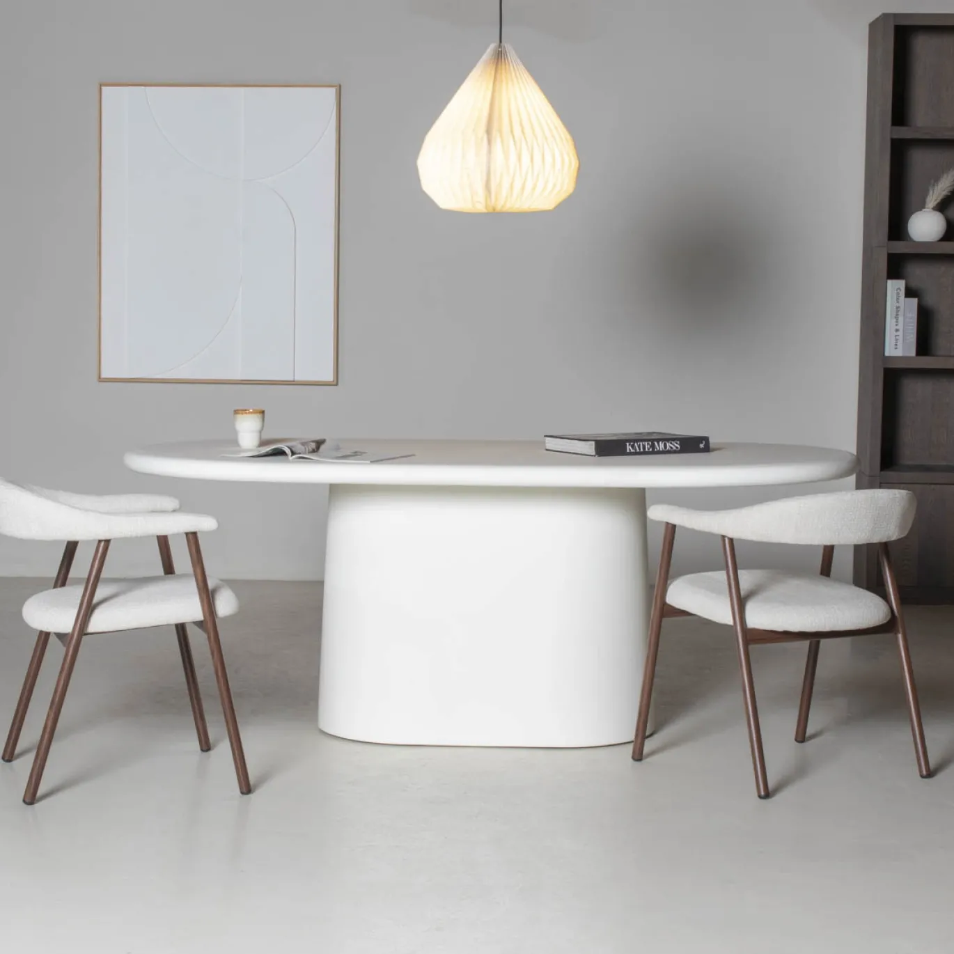 Eettafel Romy Off-White Ovaal 200cm - Giga Meubel