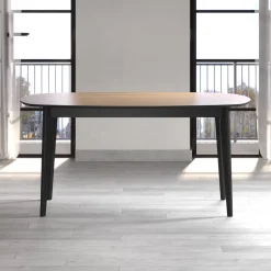 Eettafel Ronin Naturel/Zwart 160cm