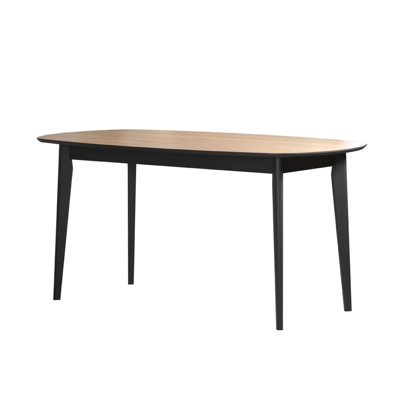 Eettafel Ronin Naturel/Zwart 160cm