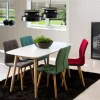 Eettafel Rosta Mdf Wit 150cm - Giga Living
