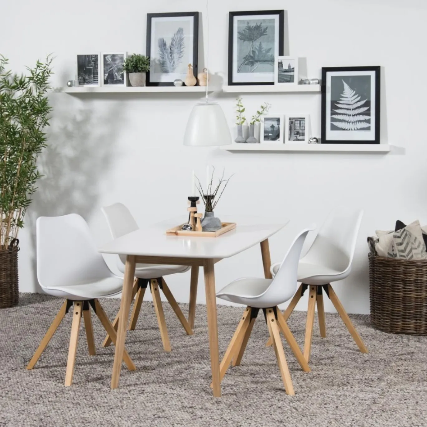 Eettafel Rosta Mdf Wit 150cm - Giga Living