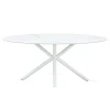 Eettafel Roxy Keramisch Wit Ovaal 180cm - Giga Meubel