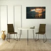 Eettafel Sandalf Wit Marmerlook Ø90cm