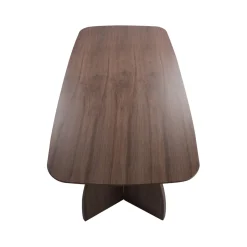 Eettafel Savanah Walnoot Deens Ovaal 200cm - Giga Meubel