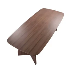 Eettafel Savanah Walnoot Deens Ovaal 200cm - Giga Meubel