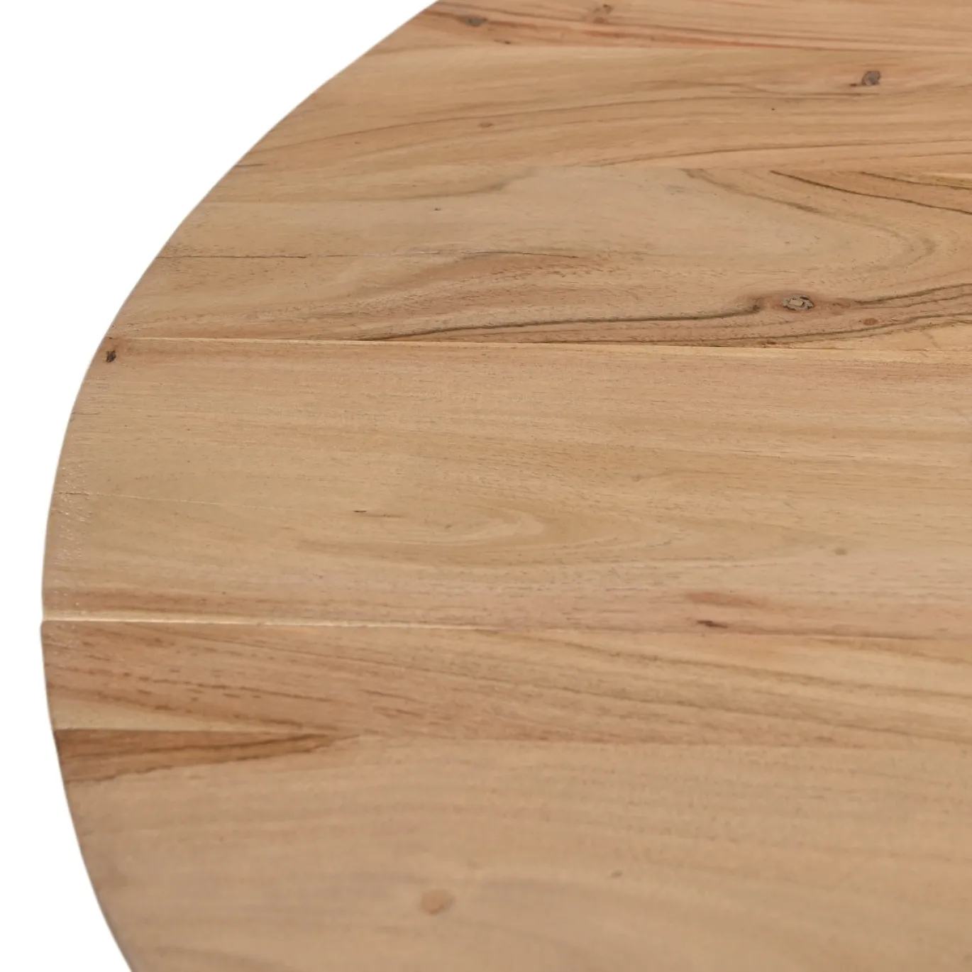 Eettafel Seppe Naturel Rond 120cm Acaciahout - Giga Meubel