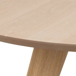 Eettafel Sezze Rond MDF Lichtbruin Ø100cm - Giga Living