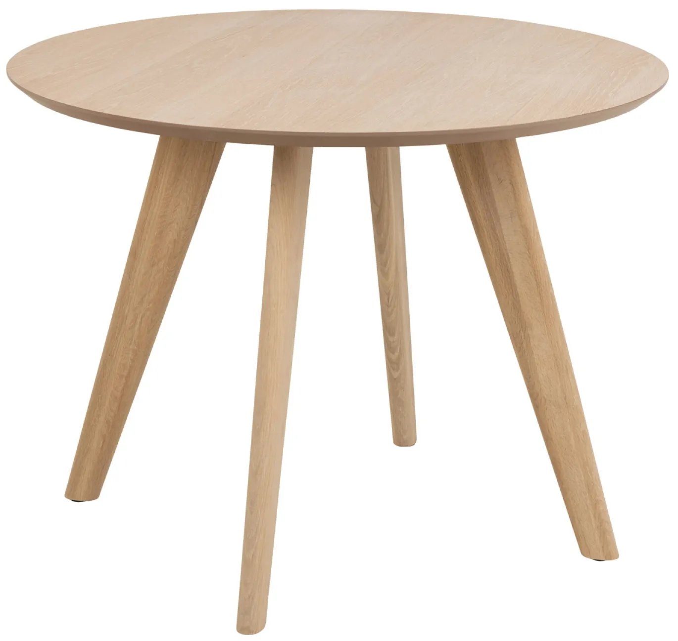 Eettafel Sezze Rond MDF Lichtbruin Ø100cm - Giga Living