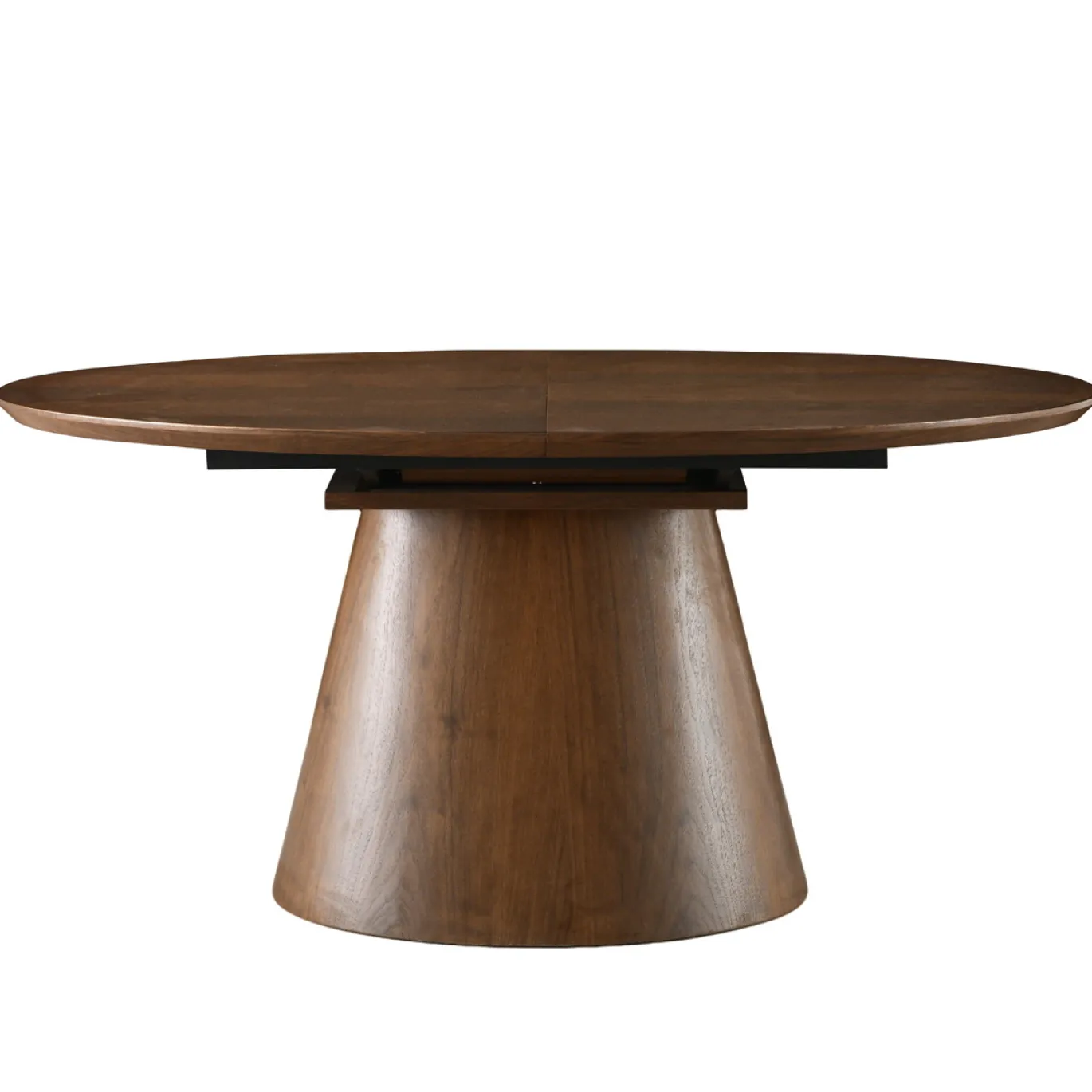 Eettafel Sivan Walnoot Ovaal Uitschuifbaar 160-200cm - Giga Meubel