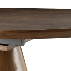 Eettafel Sivan Walnoot Ovaal Uitschuifbaar 160-200cm - Giga Meubel