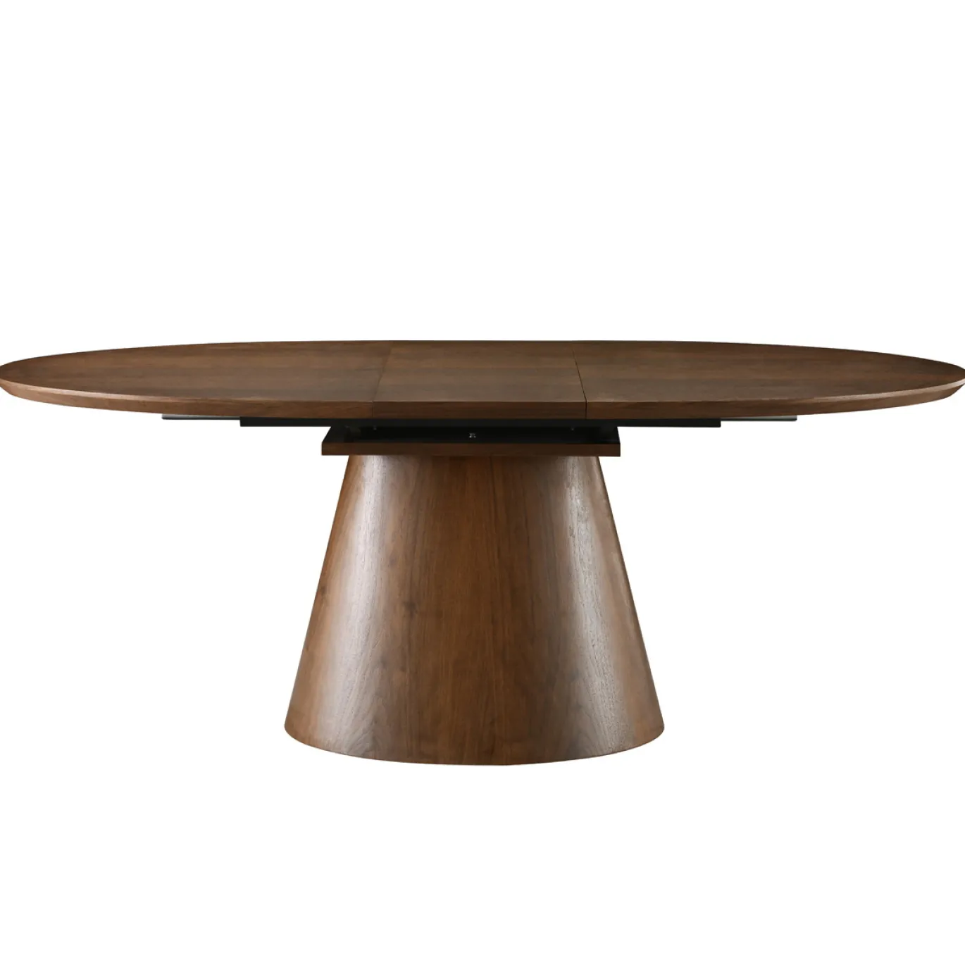 Eettafel Sivan Walnoot Ovaal Uitschuifbaar 160-200cm - Giga Meubel