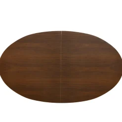 Eettafel Sivan Walnoot Ovaal Uitschuifbaar 160-200cm - Giga Meubel