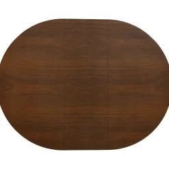 Eettafel Sivan Walnoot Rond Uitschuifbaar 120-160cm - Giga Meubel