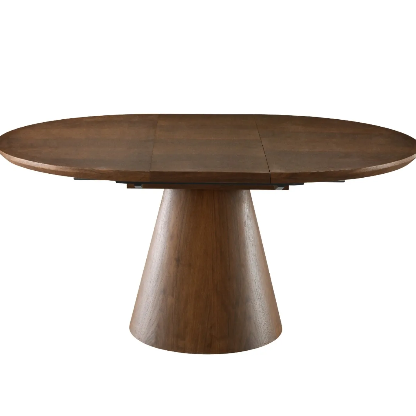 Eettafel Sivan Walnoot Rond Uitschuifbaar 120-160cm - Giga Meubel