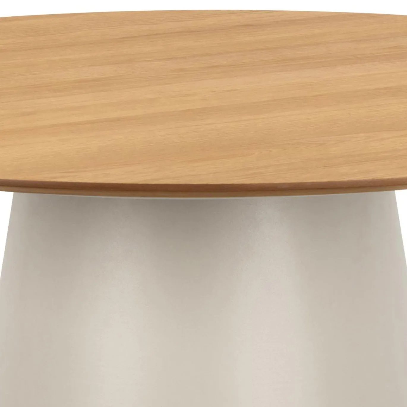 Eettafel Sjors Eikenfineer Mat Ø120x75cm - Giga Living
