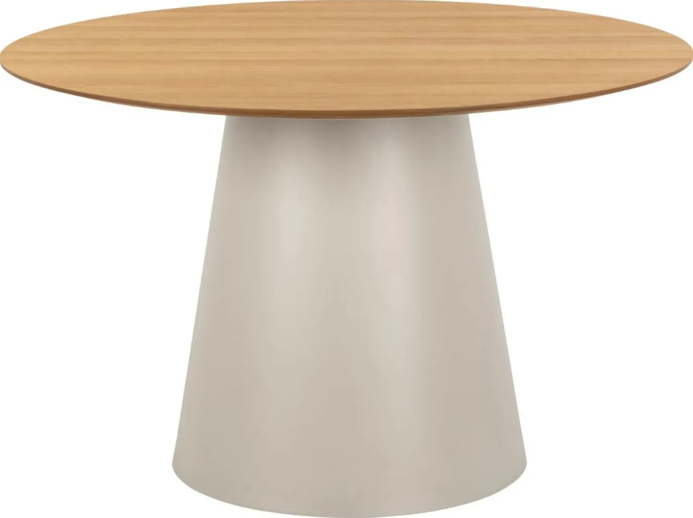 Eettafel Sjors Eikenfineer Mat Ø120x75cm - Giga Living
