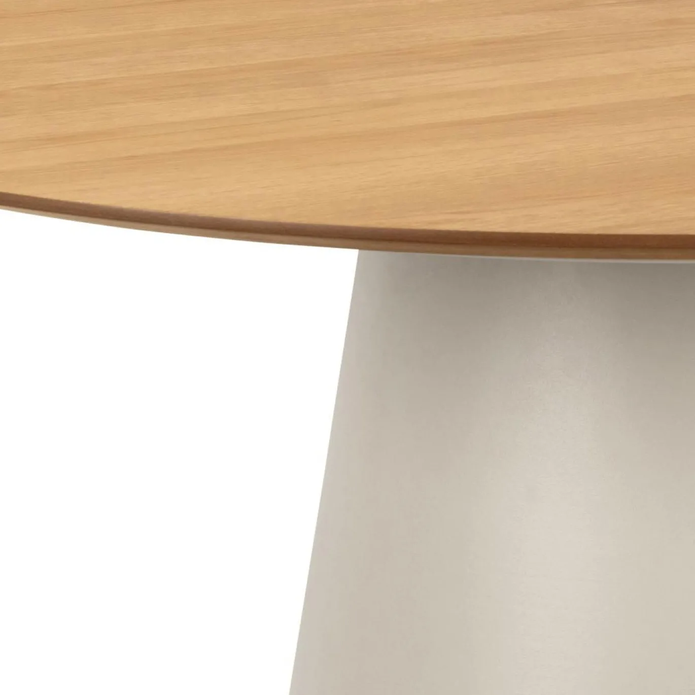 Eettafel Sjors Eikenfineer Mat Ø120x75cm - Giga Living