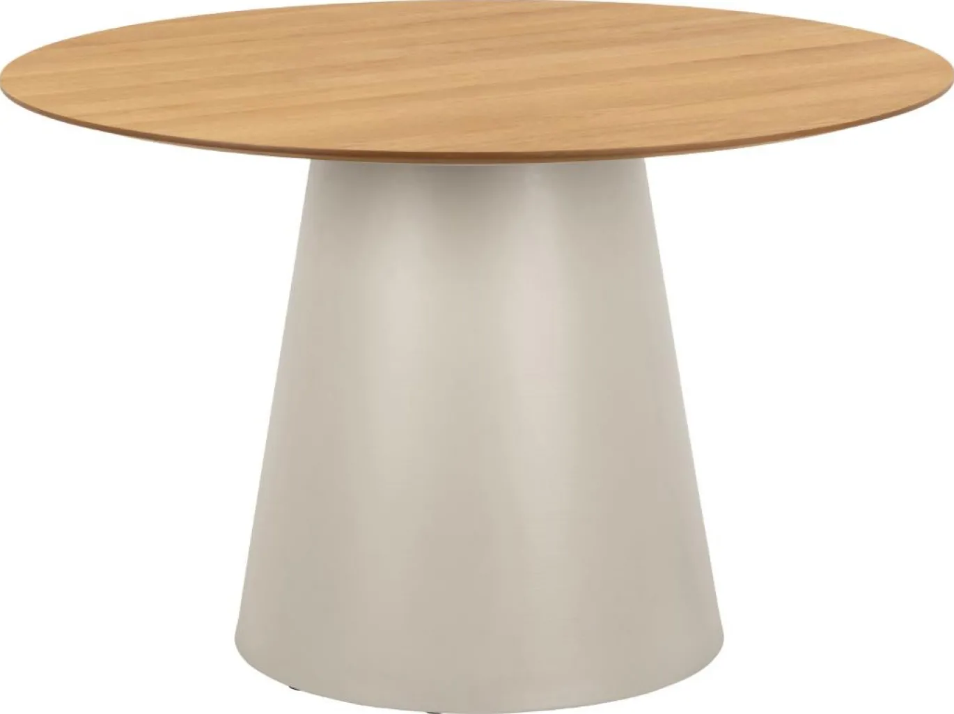 Eettafel Sjors Eikenfineer Mat Ø120x75cm - Giga Living