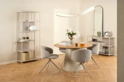 Eettafel Skagen Naturel/Grijs Ø120cm - Giga Living