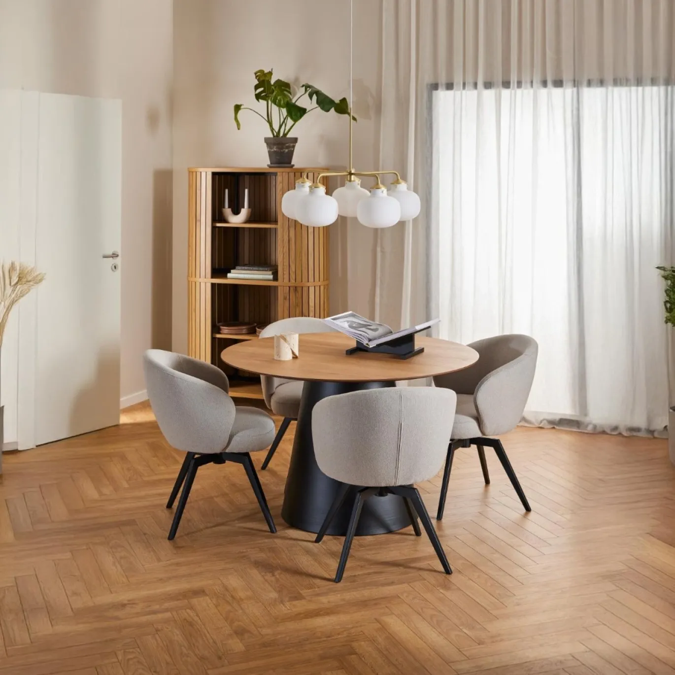 Eettafel Skagen Naturel Ø120x75cm Eiken - Giga Living