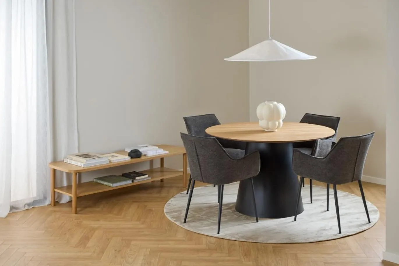 Eettafel Skagen Naturel Ø120x75cm Eiken - Giga Living