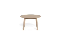 Eettafel Stanford Eiken Wit Ø120-220cm - Giga Living